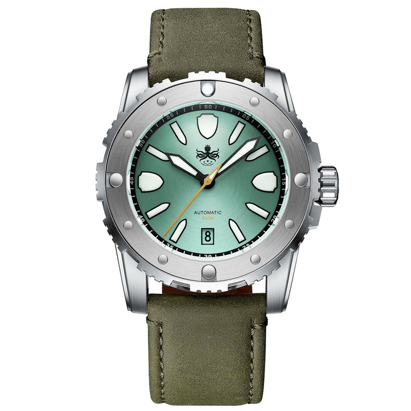 Phoibos Great Wall Limited Edition Automatic Dive Watch with Green Dial #PY045A zoom