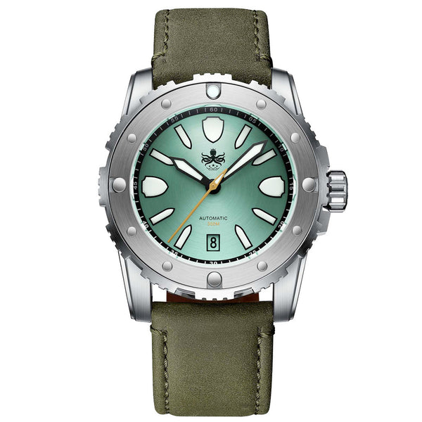 Phoibos Great Wall Limited Edition Automatic Dive Watch with Green Dial #PY045A zoom