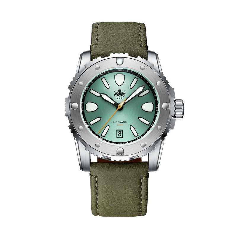 Phoibos Great Wall Limited Edition Automatic Dive Watch with Green Dial #PY045A