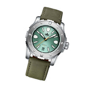 Phoibos Great Wall Limited Edition Automatic Dive Watch with Green Dial #PY045A tilt