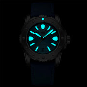 Phoibos Great Wall Limited Edition Automatic Dive Watch with Green Dial #PY045A lume