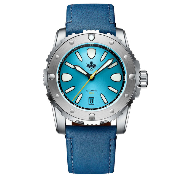 Phoibos Great Wall Limited Edition Automatic Dive Watch with Blue Dial #PY045B zoom