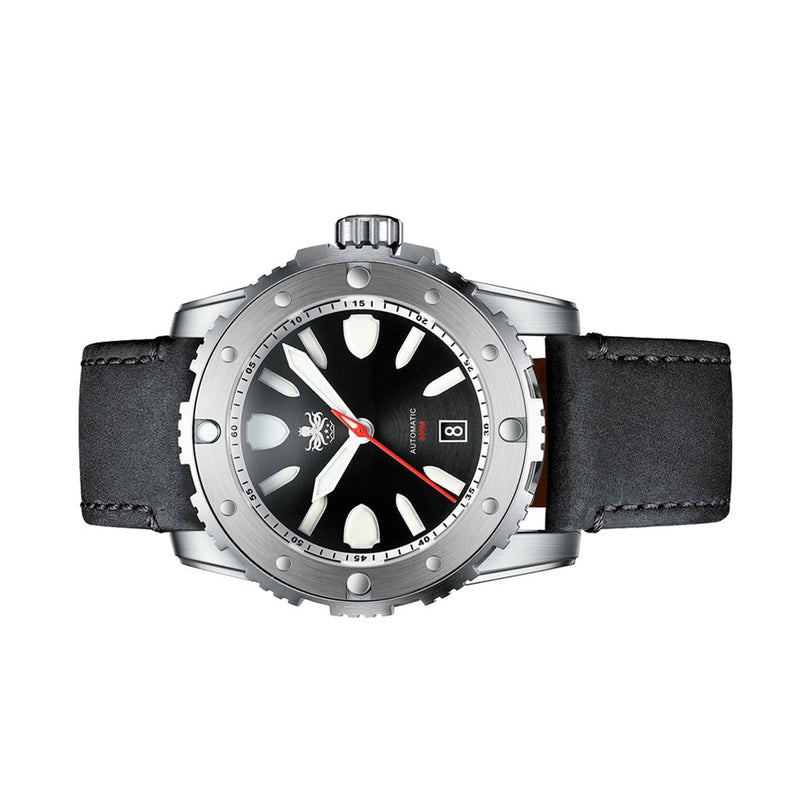 Phoibos Great Wall Limited Edition Automatic Dive Watch with Black Dial #PY045C side