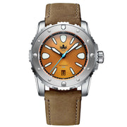 Phoibos Great Wall Limited Edition Automatic Dive Watch with Orange Dial #PY045D zoom