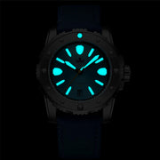 Phoibos Great Wall Limited Edition Automatic Dive Watch with Orange Dial #PY045D lume