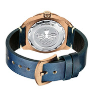 Phoibos Proteus Bronze 300M Dive Watch with Navy Blue Dial #PY046B back