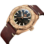 Phoibos Proteus Bronze 300M Dive Watch with Forged Carbon Dial #PY046C tilt