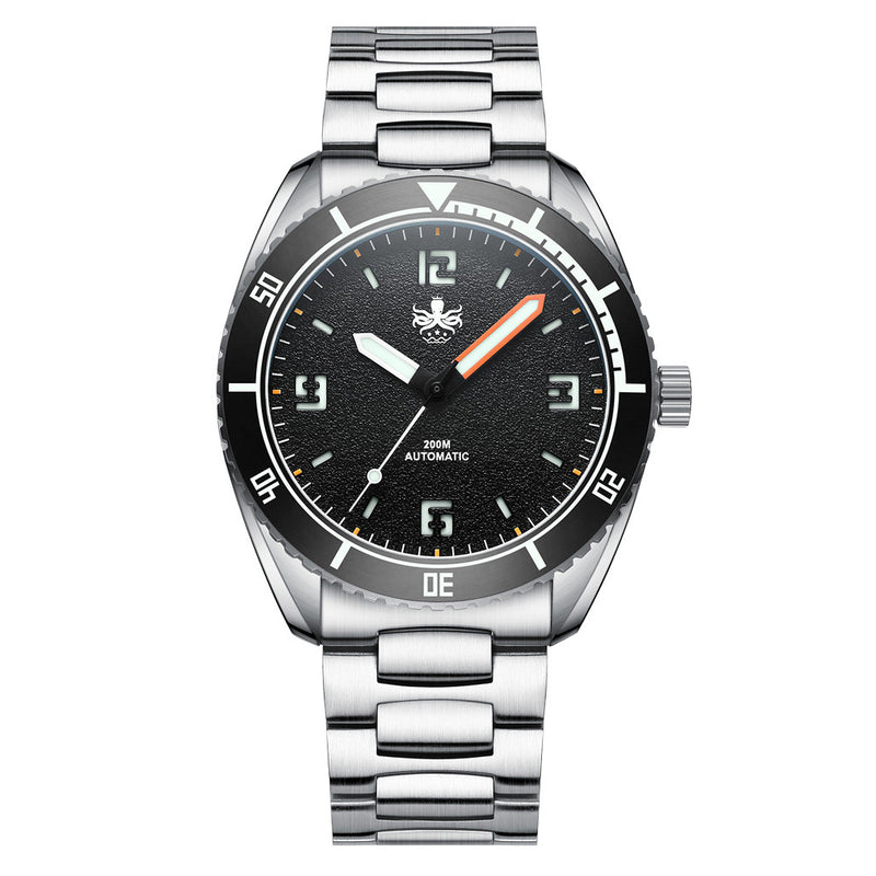 PHOIBOS Reef Master Dive Watch with Pitch Black Dial #PY047C zoom