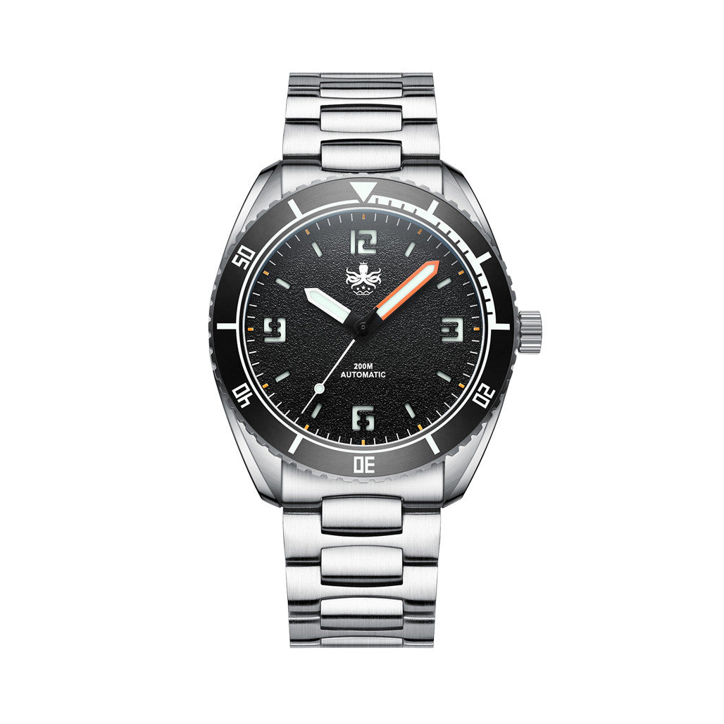 PHOIBOS Reef Master Dive Watch with Pitch Black Dial #PY047C
