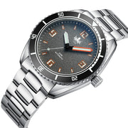 PHOIBOS Reef Master Dive Watch with Fossil Gray Dial #PY047D tilt