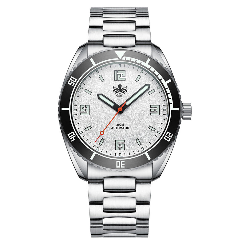 PHOIBOS Reef Master Dive Watch with Silver White Dial #PY047E zoom