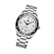 PHOIBOS Reef Master Dive Watch with Silver White Dial #PY047E tilt