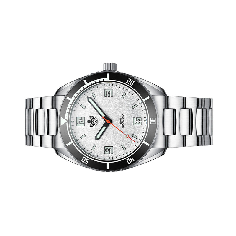 PHOIBOS Reef Master Dive Watch with Silver White Dial #PY047E side