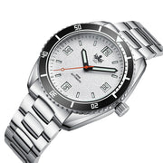 PHOIBOS Reef Master Dive Watch with Silver White Dial #PY047E tilt