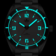 PHOIBOS Reef Master Dive Watch with Lemon Yellow Dial #PY047F lume