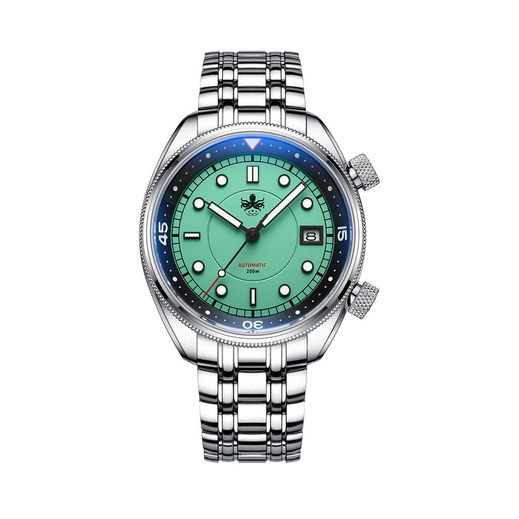 Phoibos Eagle Ray Automatic Compressor Style Dive Watch with