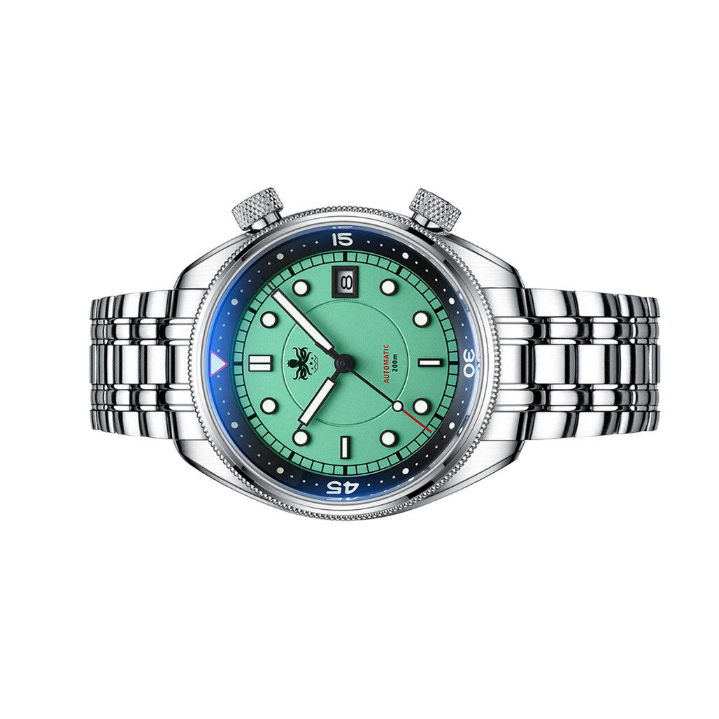 Phoibos Eagle Ray Automatic Compressor Style Dive Watch with