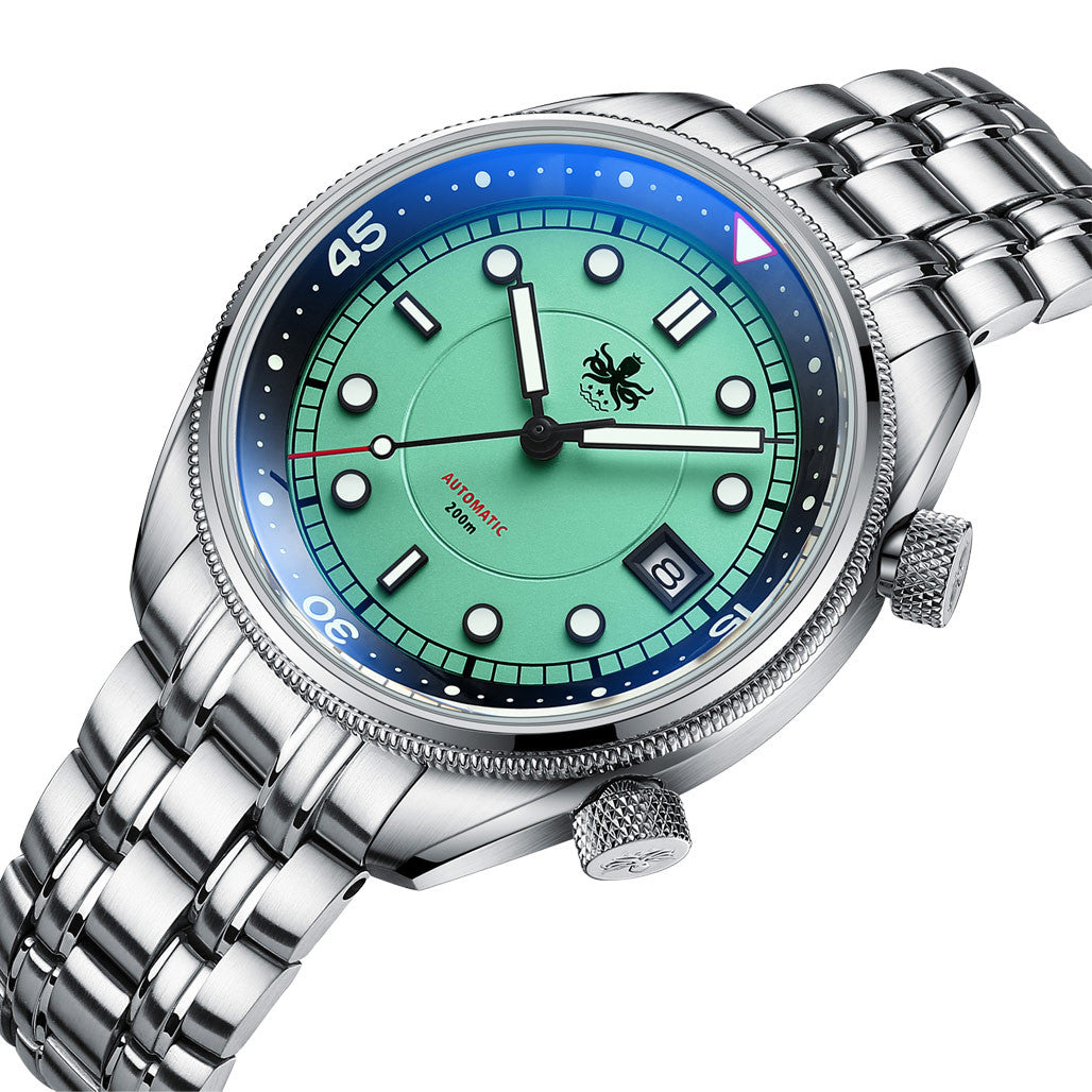 Phoibos Eagle Ray Automatic Compressor Style Dive Watch with