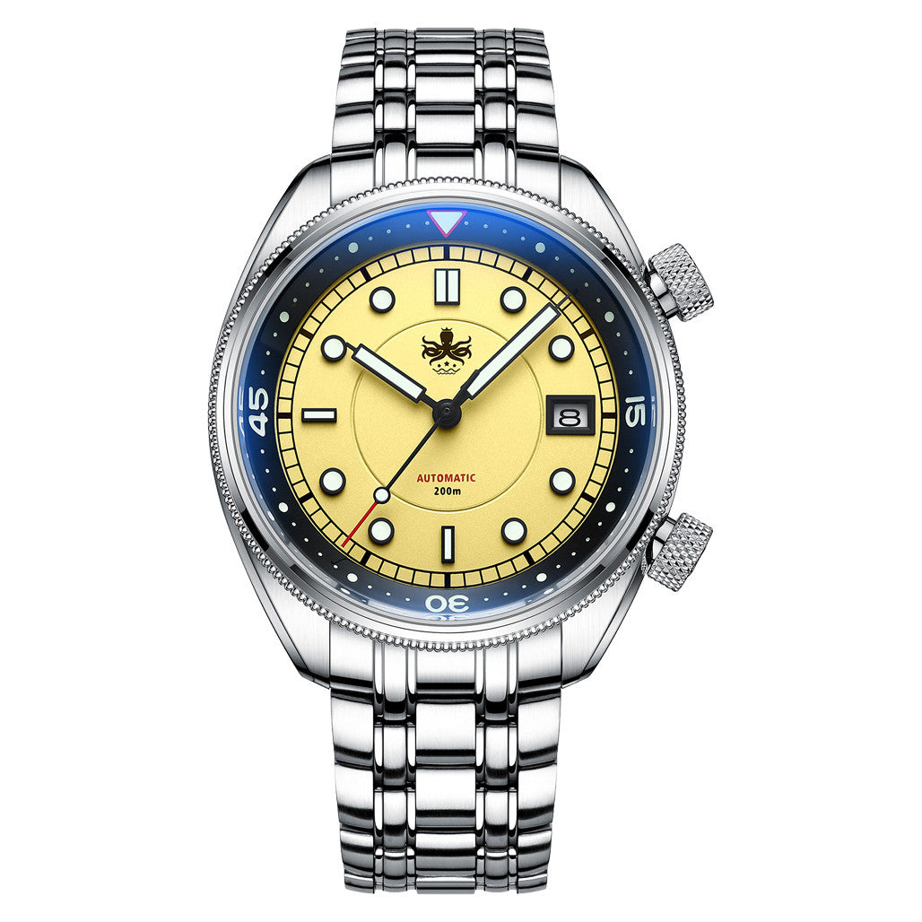 Phoibos Eagle Ray Automatic Compressor Style Dive Watch with