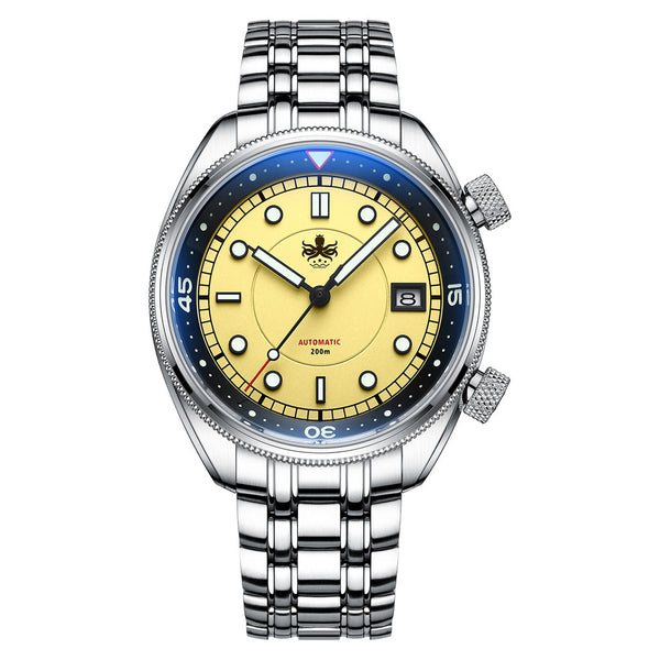 Phoibos Eagle Ray Automatic Compressor Style Dive Watch with