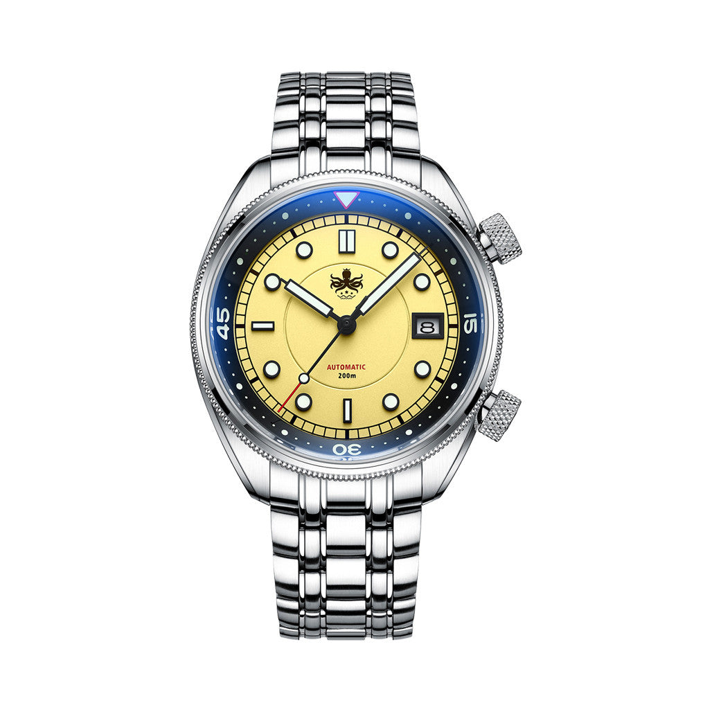 Phoibos Eagle Ray Automatic Compressor Style Dive Watch with