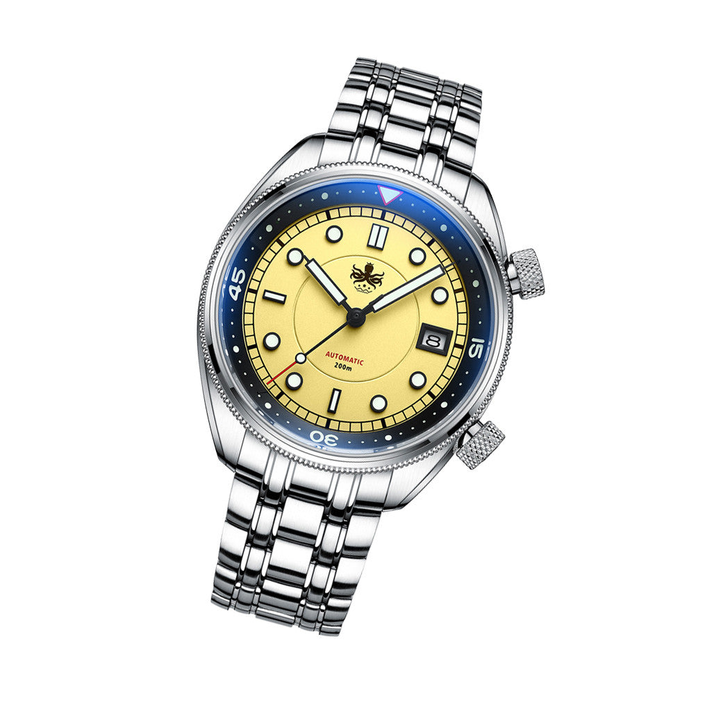 Phoibos Eagle Ray Automatic Compressor Style Dive Watch with