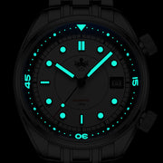 Phoibos Eagle Ray Automatic Compressor Style Dive Watch with Pastel Yellow Dial #PY048F