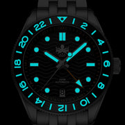 Phoibos Wave Master GMT Automatic Watch with Purple Dial #PY049H