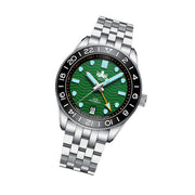 Phoibos Wave Master GMT Automatic Watch with Green Dial #PY049A