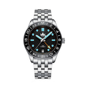 Phoibos Wave Master GMT Automatic Watch with Black Dial #PY049C
