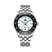 Phoibos Wave Master GMT Automatic Watch with Silver Dial #PY049E