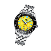 Phoibos Wave Master GMT Automatic Watch with Yellow Dial #PY049F