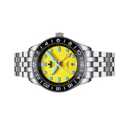 Phoibos Wave Master GMT Automatic Watch with Yellow Dial #PY049F