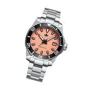 PHOIBOS x ISLANDER LE Leviathan 40 Automatic  Watch with Coral Dial #PY050-LIW11