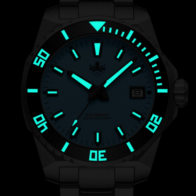 Phoibos Leviathan 40 Automatic Dive Watch with Black Dial #PY050C