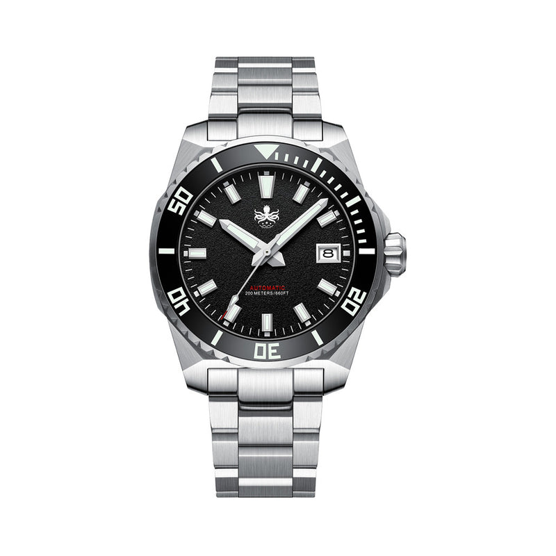 Phoibos Leviathan 40 Automatic Dive Watch with Black Dial #PY050C
