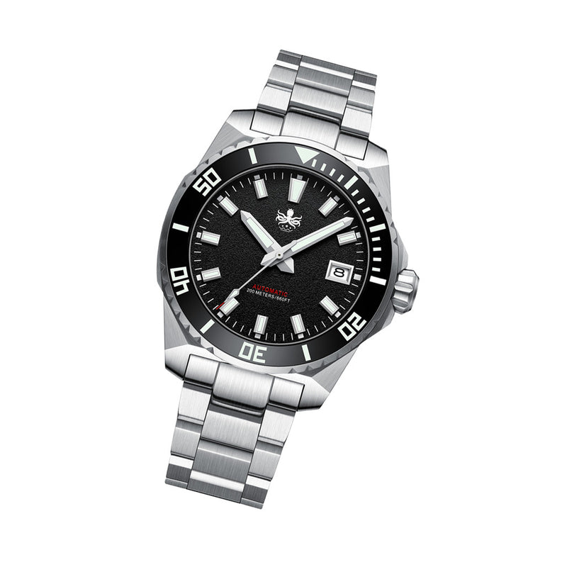 Phoibos Leviathan 40 Automatic Dive Watch with Black Dial #PY050C