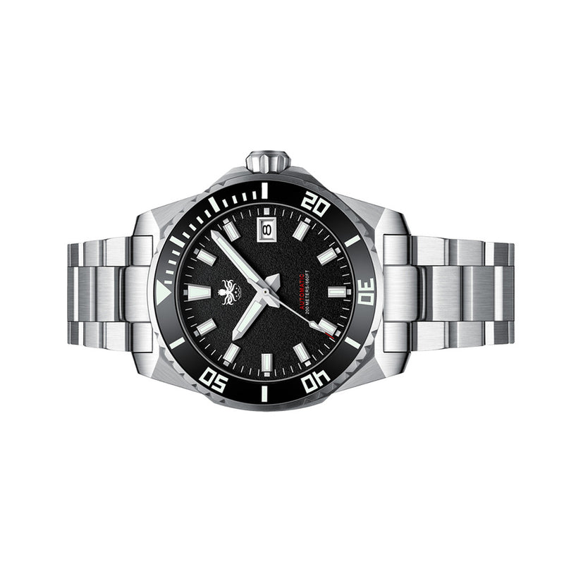 Phoibos Leviathan 40 Automatic Dive Watch with Black Dial #PY050C