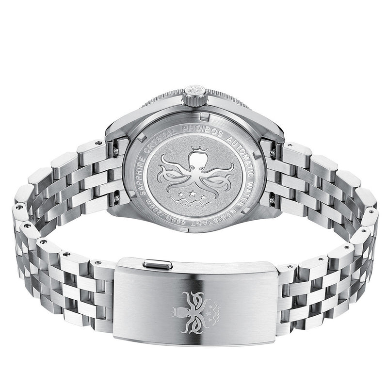 PHOIBOS Wave Master Automatic Dive Watch Black No Date #PY053CN