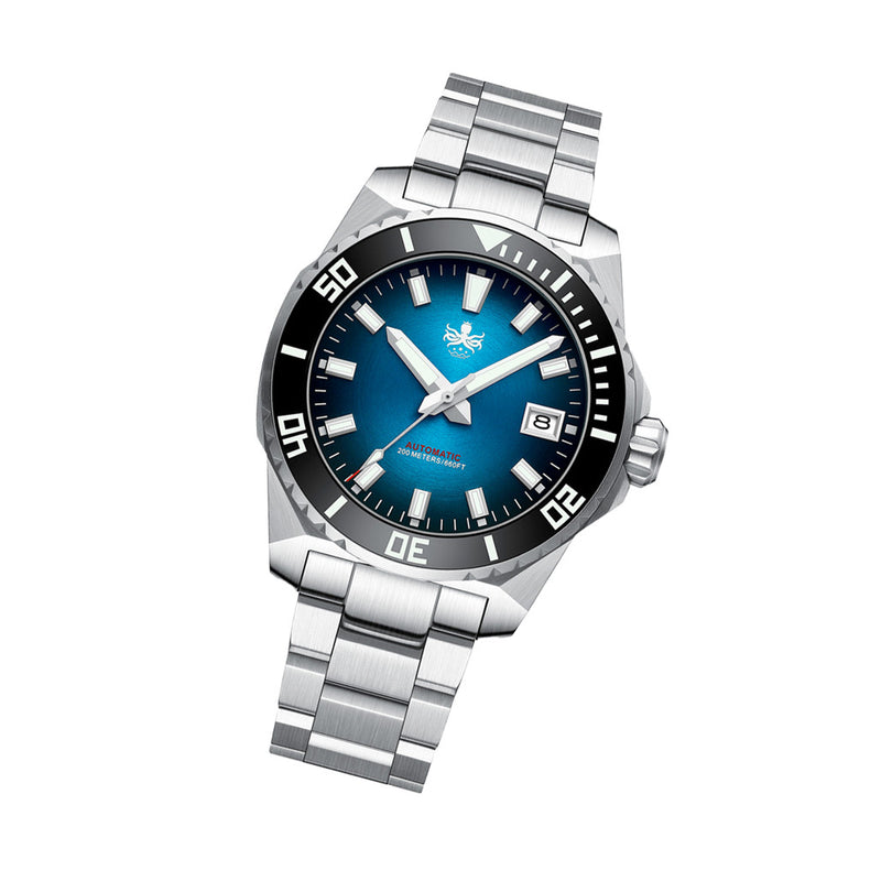 Phoibos Leviathan 40 Automatic Dive Watch with Radiant Blue Dial #PY054B