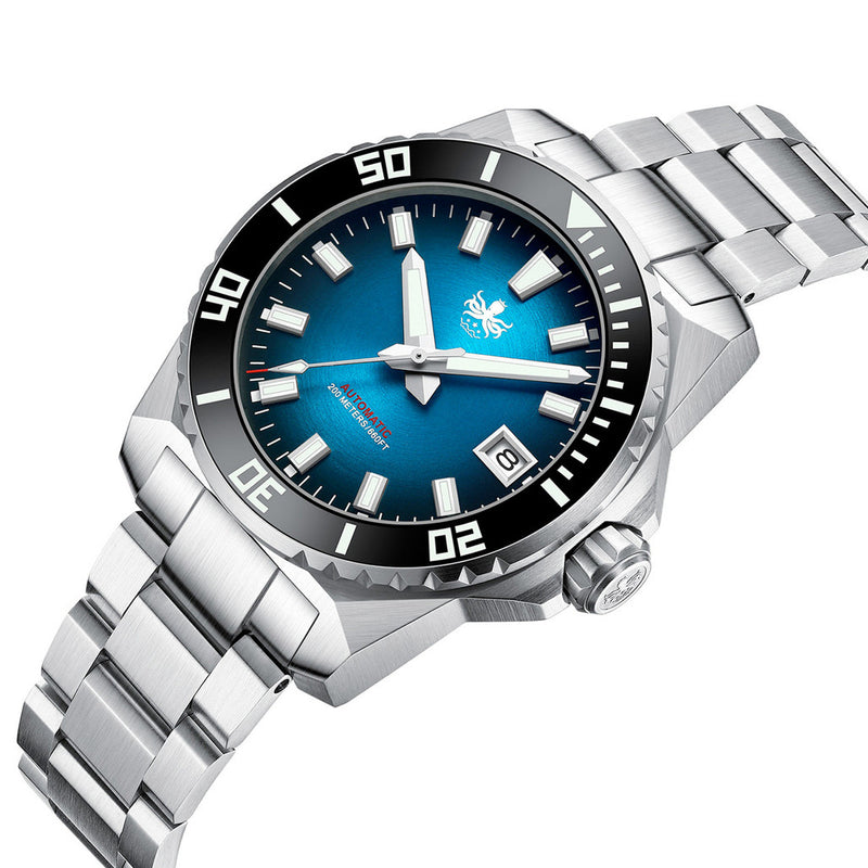 Phoibos Leviathan 40 Automatic Dive Watch with Radiant Blue Dial #PY054B