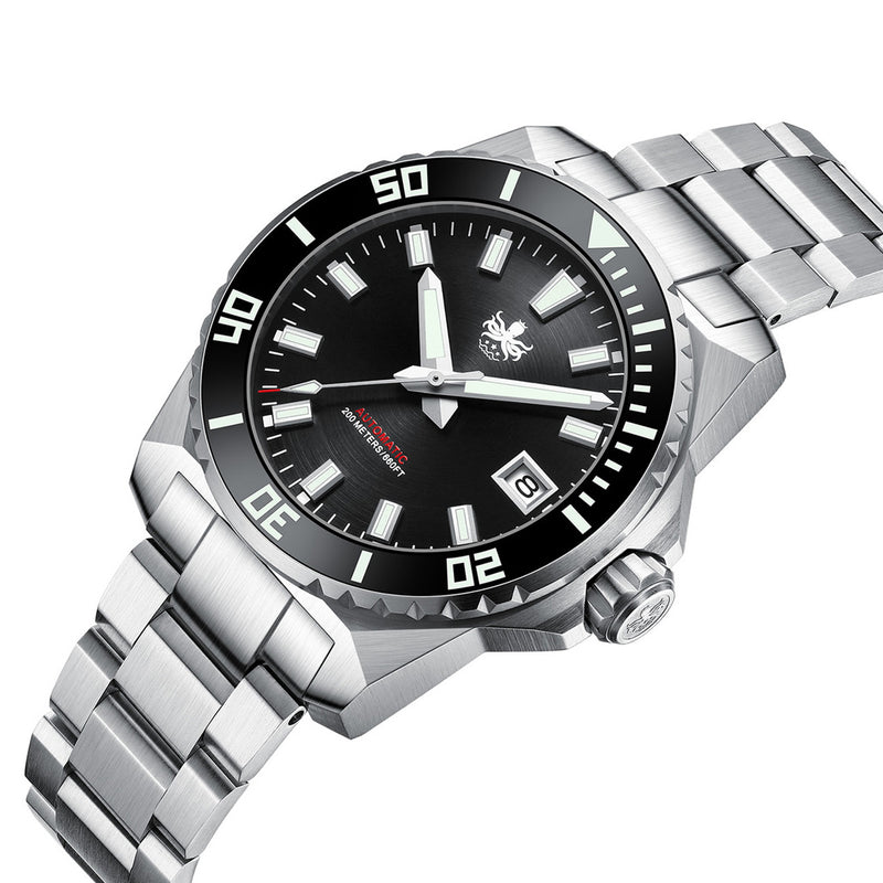 Phoibos Leviathan 40 Automatic Dive Watch with Black Dial #PY054C