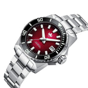 Phoibos Leviathan 40 Automatic Dive Watch with Red Dial #PY054D
