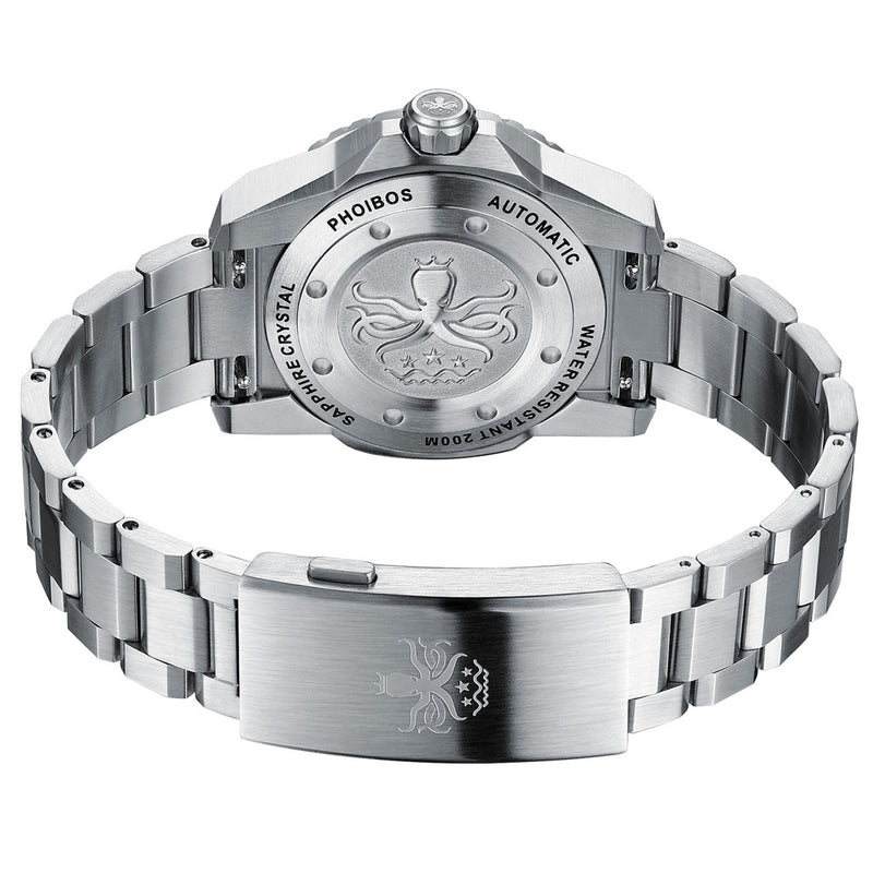 Phoibos Leviathan 40 Automatic Dive Watch with Red Dial #PY054D