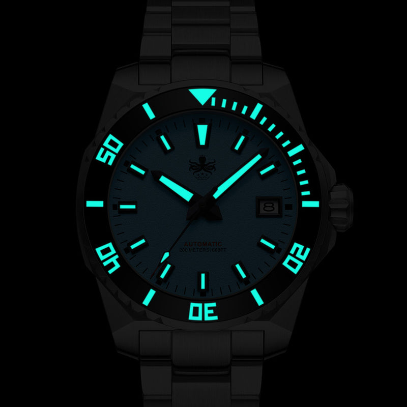 Phoibos Leviathan 40 Automatic Dive Watch with Red Dial #PY054D