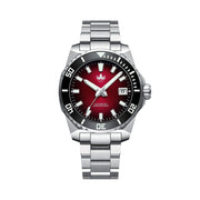 Phoibos Leviathan 40 Automatic Dive Watch with Red Dial #PY054D