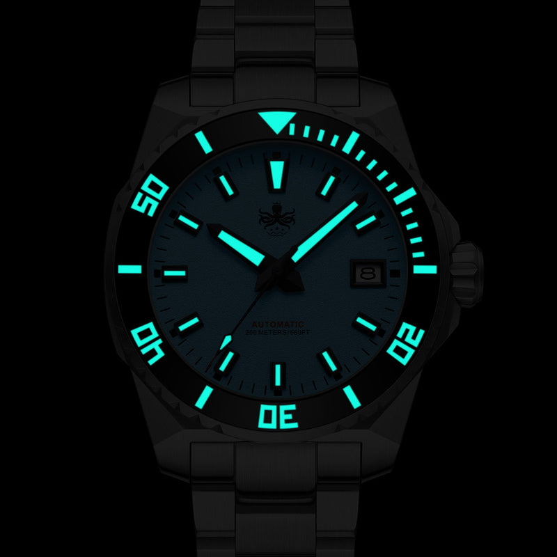 Phoibos Leviathan 40 Automatic Dive Watch with Orange Dial #PY054G