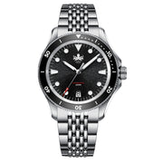 PHOIBOS Delphinus Automatic Dive Watch with Black Sunray Dial #PY055CD