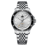 PHOIBOS Delphinus Automatic Dive Watch with Silver White Sunray Dial #PY055ED