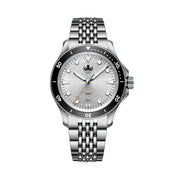 PHOIBOS Delphinus Automatic Dive Watch with Silver White Sunray Dial #PY055ED